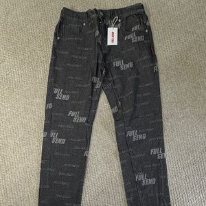 Full Send All Over Print Denim Pants SZ Med NWT